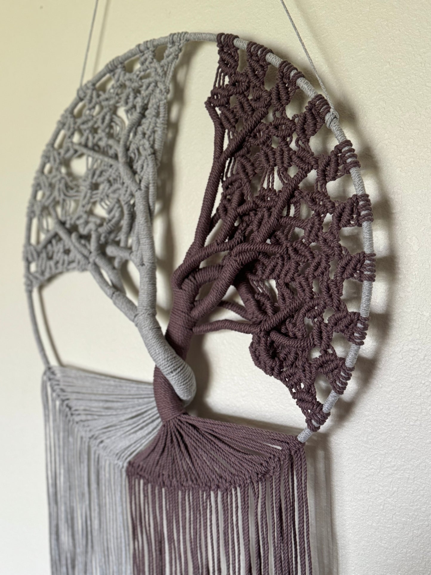 Night & Day Tree | Macrame Wall Hanging