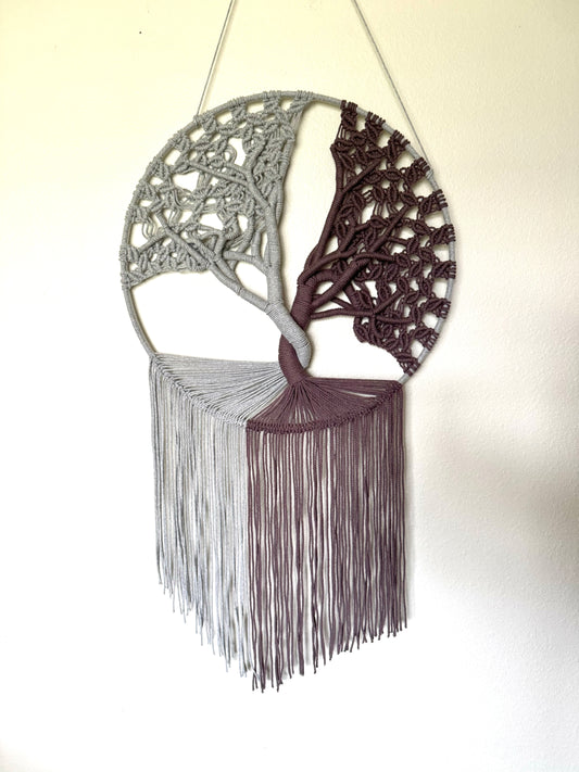 Night & Day Tree | Macrame Wall Hanging