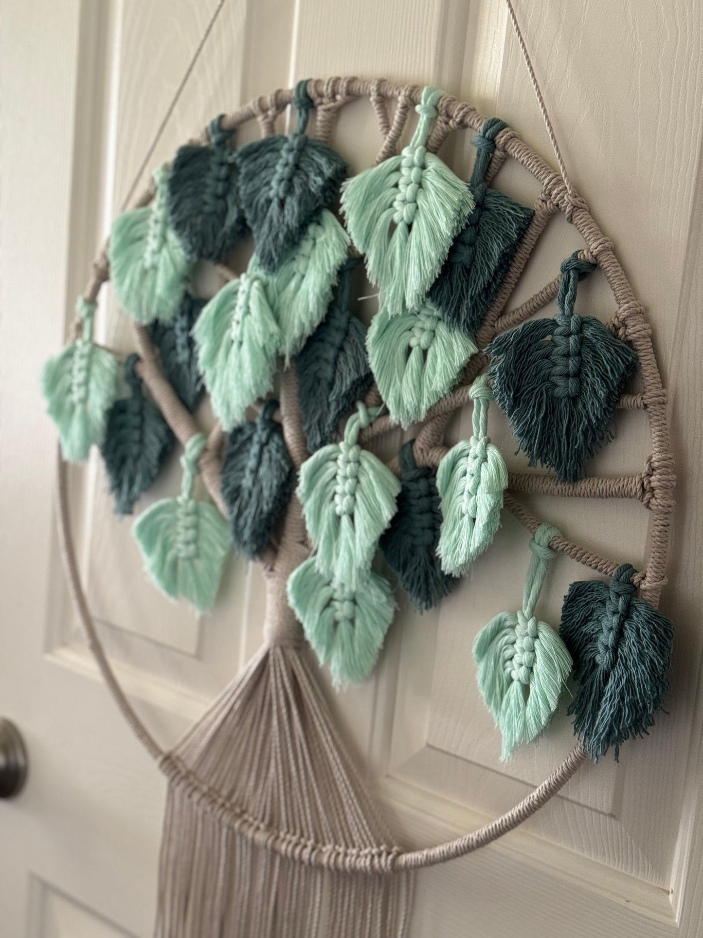 Tree of Life with Feathers | Macrame Wall Hanging