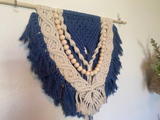 Macrame Wall Hanging | Wood Bead | Boho Decor | Handmade | Ms. Charlotte