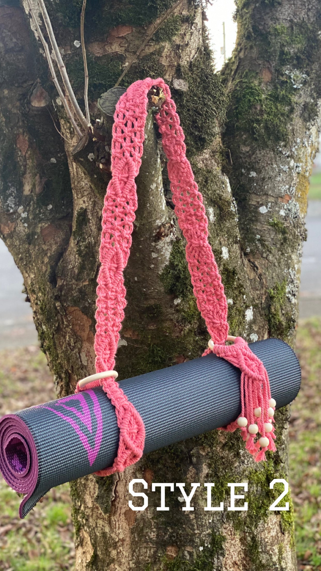 Yoga Mat Strap & Carrier | Blanket Holder | Macrame Mat Strap | Mat Sling | Yoga Gift | Boho Style