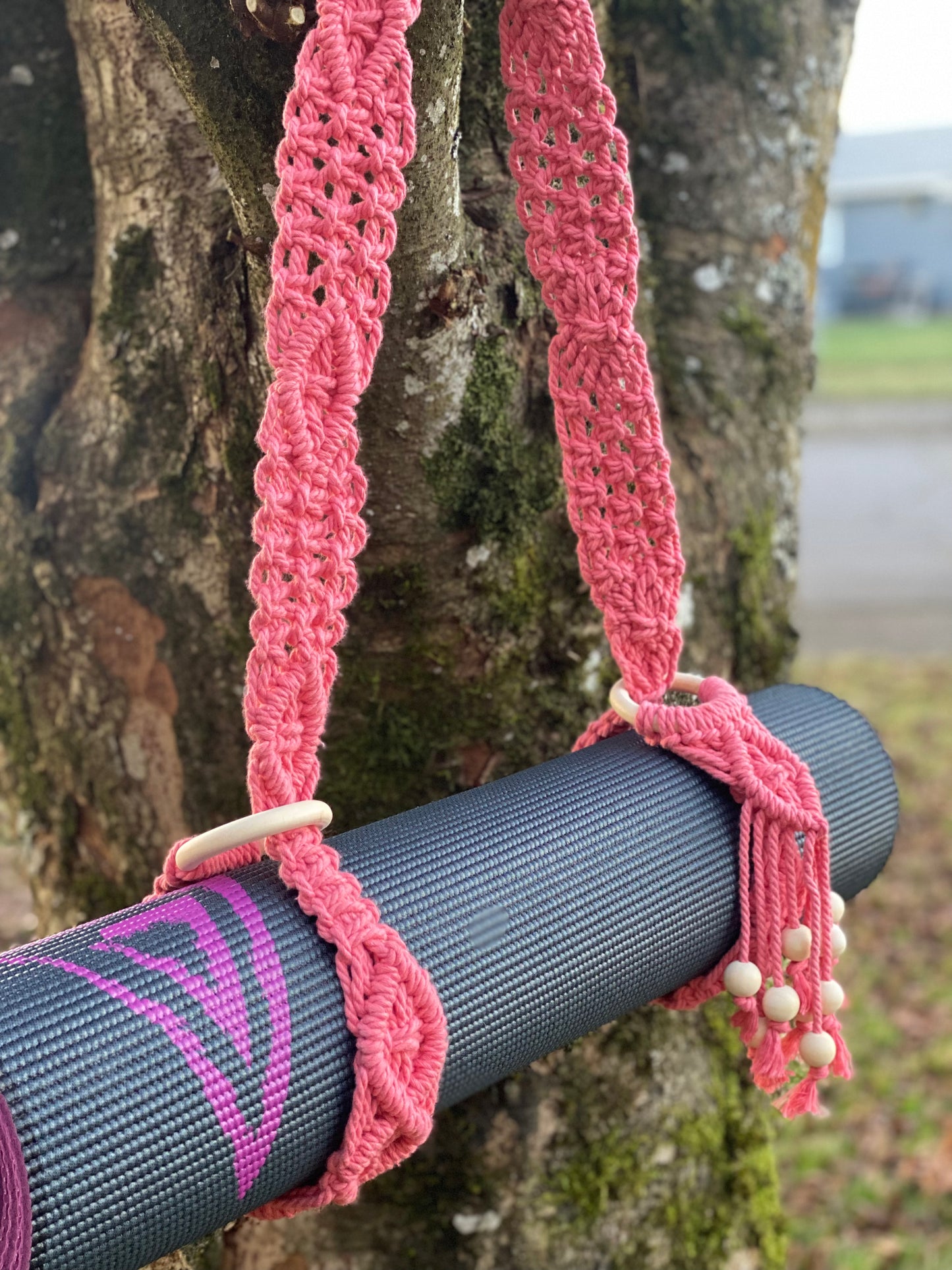 Yoga Mat Strap & Carrier | Blanket Holder | Macrame Mat Strap | Mat Sling | Yoga Gift | Boho Style