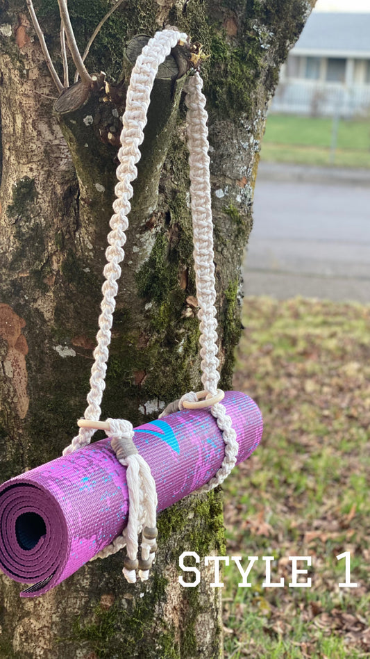 Yoga Mat Strap & Carrier | Blanket Holder | Macrame Mat Strap | Mat Sling | Yoga Gift | Boho Style